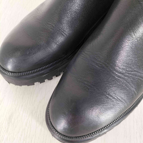 マンゴー MNG HECTOR2 トラックソール バックジッパー レザーブーツ レディース EUR:37